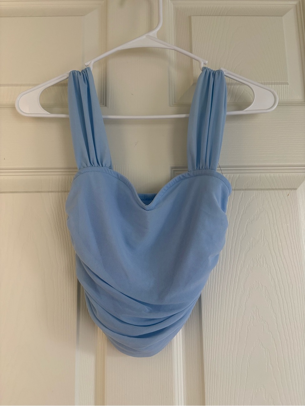 SHEIN Light Blue Draped Camisole Tank Top